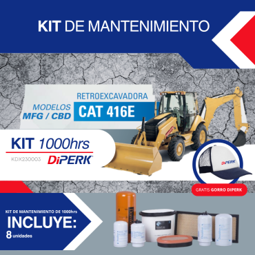 Kit de mantenimiento 1000hrs Retroexcavadora CAT 416E / MFG -CBD