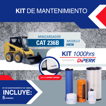 Kit de mantenimiento 1000hrs Minicargador CAT 236B/ Modelo HEN