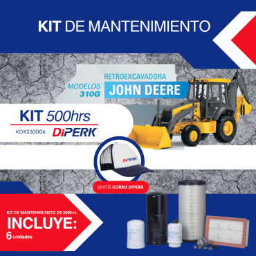 Kit de mantenimiento 500hrs Retroexcavadora John Deere 310G