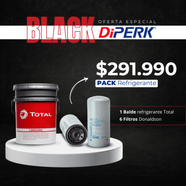 Pack Refrigerante: 1 balde Total Cooltech Supraperf y 6 filtros refrigerantes Donaldson