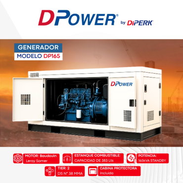 GENERADOR DPOWER MODELO DP165